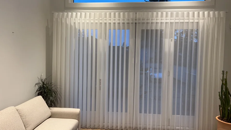 Dream curtains showing the sheer sections
