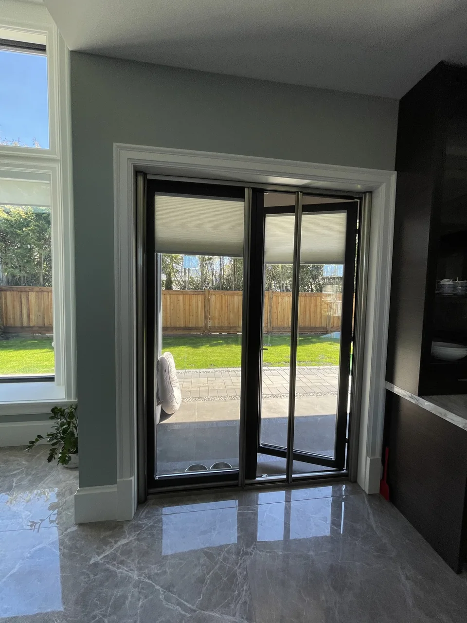 Fresh air at the garden doorway
