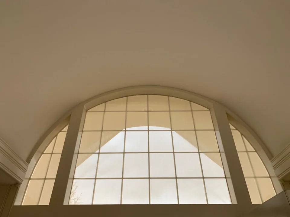 A broad arched opening